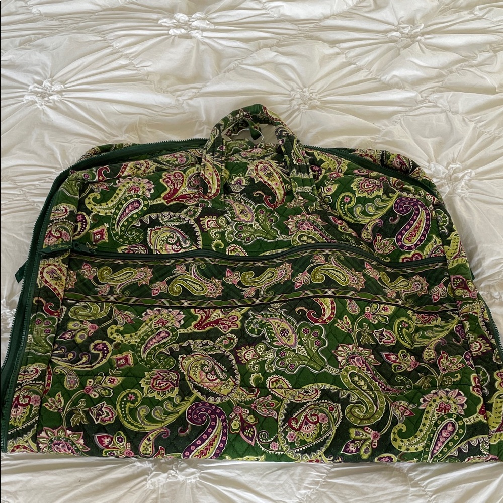Vera Bradley Green Paisley Garment Bag